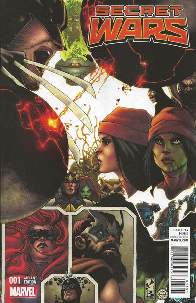 Cover for Secret Wars (Marvel, 2015 series) #1 [Retailer Incentive Simone Bianchi Connecting Variant]