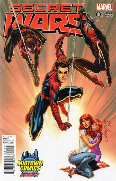 Cover for Secret Wars (Marvel, 2015 series) #1 [Midtown Exclusive J. Scott Campbell Color Variant]