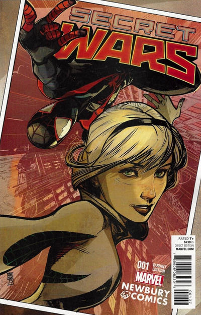 Cover for Secret Wars (Marvel, 2015 series) #1 [Newbury Comics Exclusive Alex Maleev Variant]