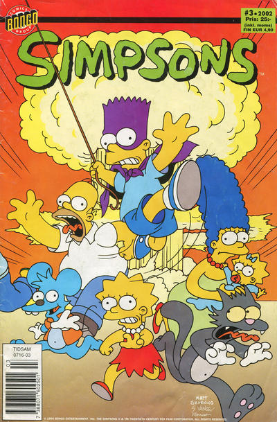 Cover for Simpsons (Egmont, 2001 series) #3/2002