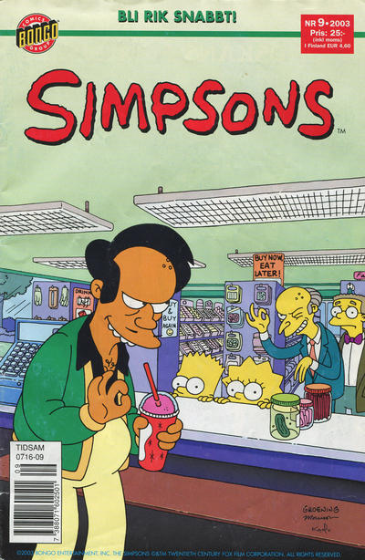 Cover for Simpsons (Egmont, 2001 series) #9/2003