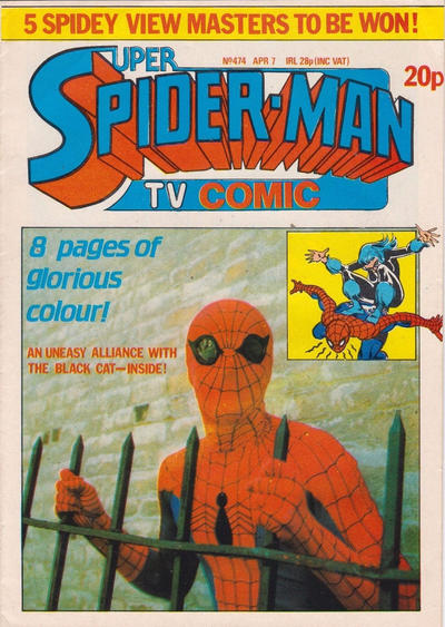 Cover for Super Spider-Man TV Comic (Marvel UK, 1981 series) #474