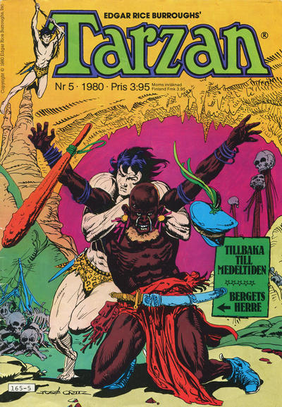 Cover for Tarzan (Atlantic Förlags AB, 1977 series) #5/1980