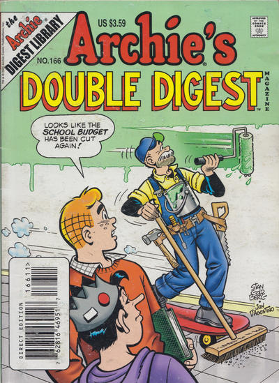 Cover for Archie's Double Digest Magazine (Archie, 1984 series) #166 [Direct Edition]