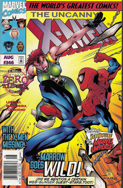 Cover for The Uncanny X-Men (Marvel, 1981 series) #346 [Newsstand]