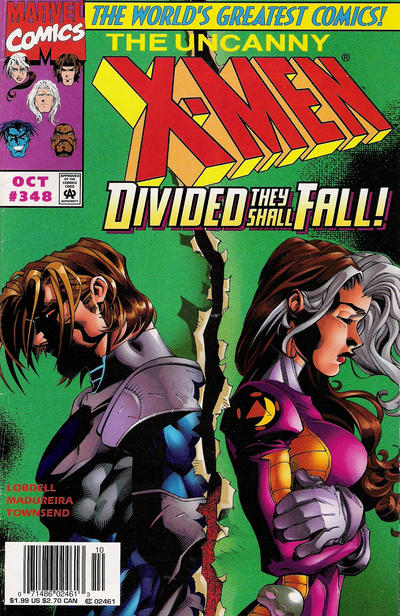 Cover for The Uncanny X-Men (Marvel, 1981 series) #348 [Newsstand]