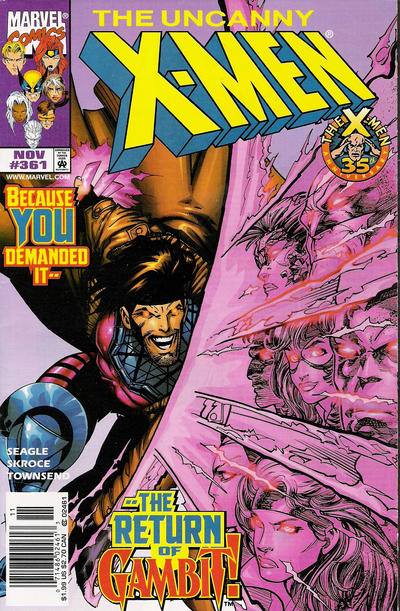 Cover for The Uncanny X-Men (Marvel, 1981 series) #361 [Newsstand]