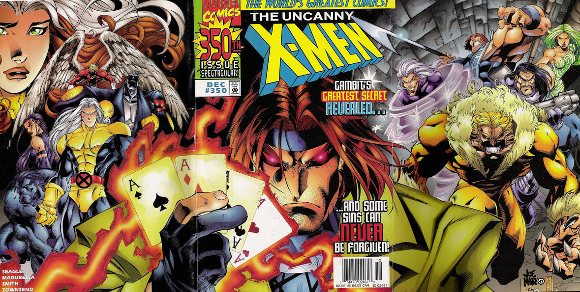 Cover for The Uncanny X-Men (Marvel, 1981 series) #350 [Newsstand]