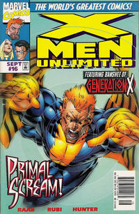 Cover for X-Men Unlimited (Marvel, 1993 series) #16 [Newsstand]