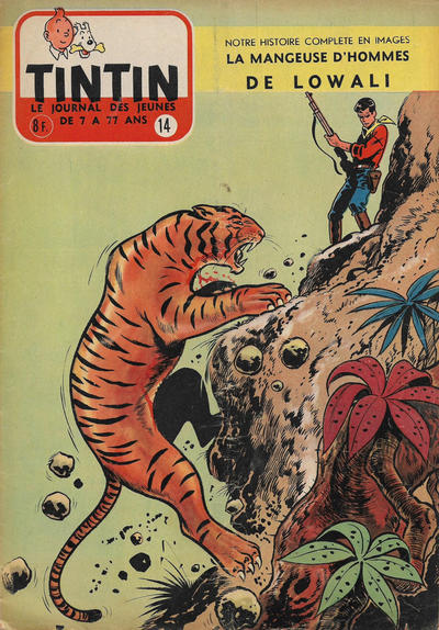 Cover for Le journal de Tintin (Le Lombard, 1946 series) #14/1956