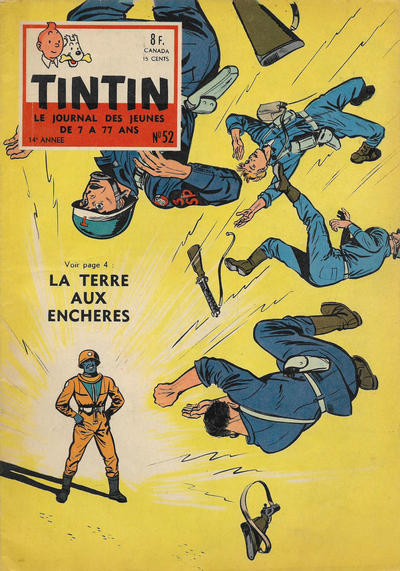 Cover for Le journal de Tintin (Le Lombard, 1946 series) #52/1959