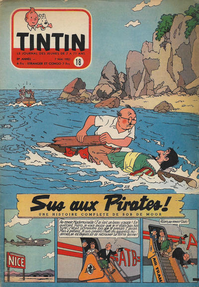 Cover for Le journal de Tintin (Le Lombard, 1946 series) #18/1953