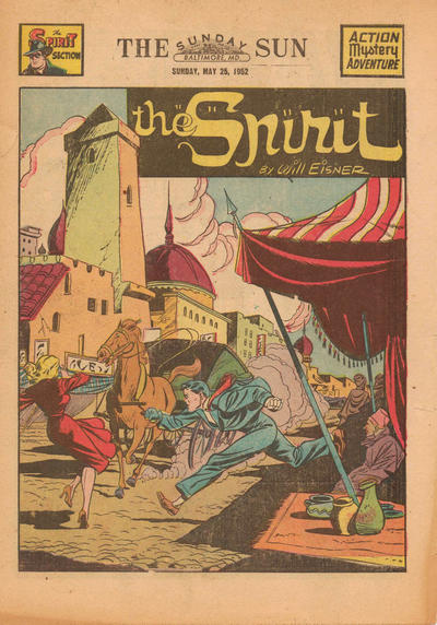 Cover for The Spirit (Register and Tribune Syndicate, 1940 series) #5/25/1952