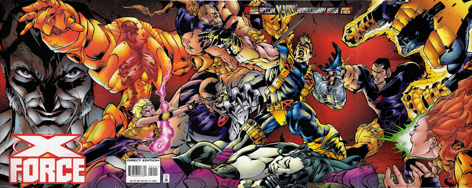 Cover for X-Force (Marvel, 1991 series) #50 [Direct Edition]