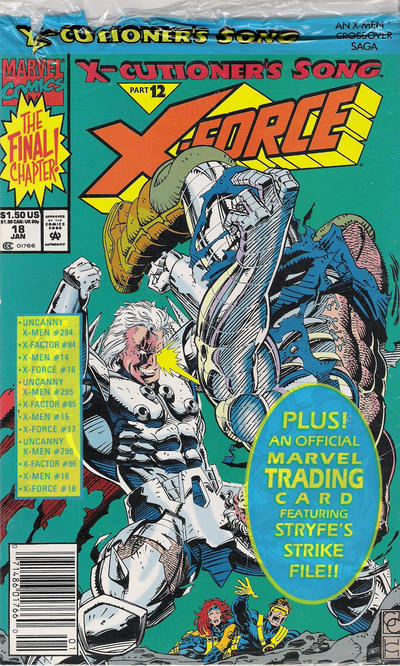 Cover for X-Force (Marvel, 1991 series) #18 [Newsstand]