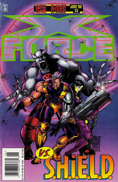 Cover for X-Force (Marvel, 1991 series) #55 [Newsstand]