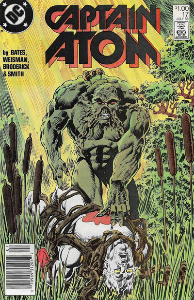 Cover for Captain Atom (DC, 1987 series) #17 [Newsstand]