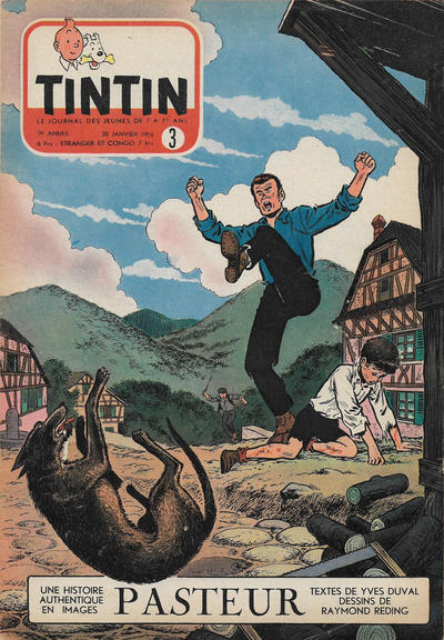 Cover for Le journal de Tintin (Le Lombard, 1946 series) #3/1954