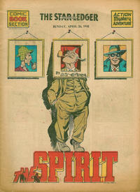 Cover Thumbnail for The Spirit (Register and Tribune Syndicate, 1940 series) #4/26/1942 [Newark [New Jersey] Star Ledger edition]