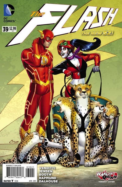 Cover for The Flash (DC, 2011 series) #39 [Harley Quinn Cover]