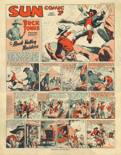 Cover for Sun Comic (Amalgamated Press, 1949 series) #127