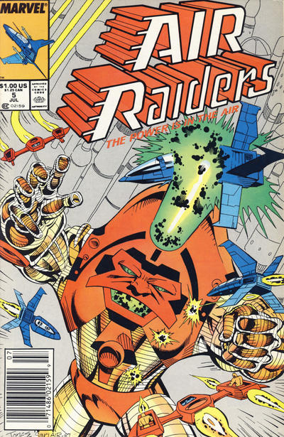 Cover for Air Raiders (Marvel, 1987 series) #5 [Newsstand]