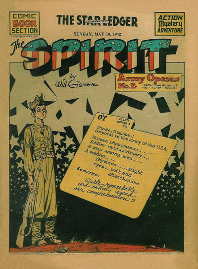 Cover for The Spirit (Register and Tribune Syndicate, 1940 series) #5/10/1942 [Newark [New Jersey] Star Ledger edition]