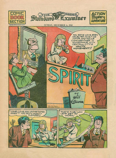 Cover for The Spirit (Register and Tribune Syndicate, 1940 series) #12/6/1942 [Odgen [Utah] Standard Examiner edition]