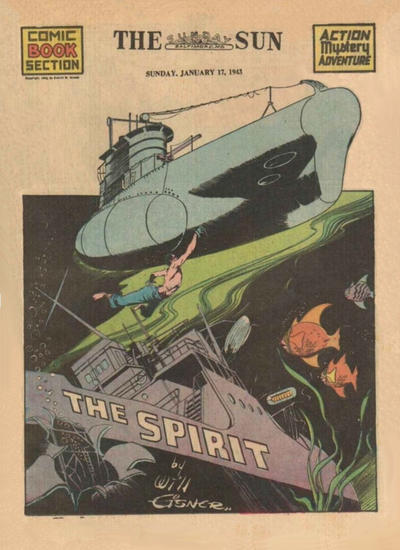 Cover for The Spirit (Register and Tribune Syndicate, 1940 series) #1/17/1943 [Baltimore Sun edition]