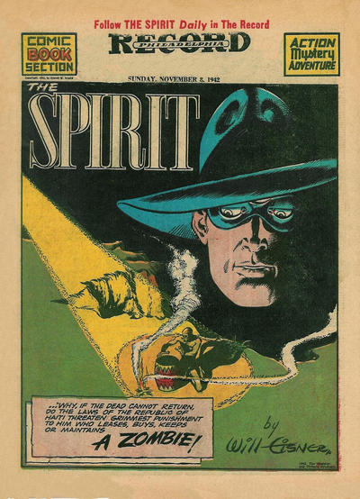 Cover for The Spirit (Register and Tribune Syndicate, 1940 series) #11/8/1942 [Philadelphia Record edition]