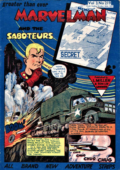 Cover for Marvelman (L. Miller & Son, 1954 series) #219