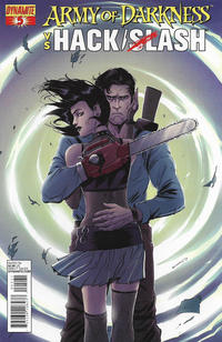 Cover Thumbnail for Army of Darkness vs. Hack/Slash (Dynamite Entertainment, 2013 series) #5 [Variant Cover A]