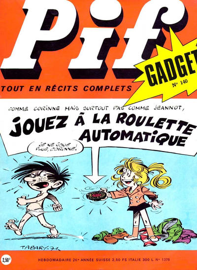 Cover for Pif Gadget (Éditions Vaillant, 1969 series) #140