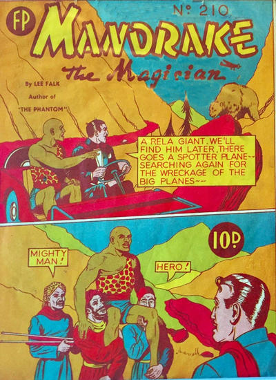 Cover for Mandrake the Magician (Feature Productions, 1950 ? series) #210