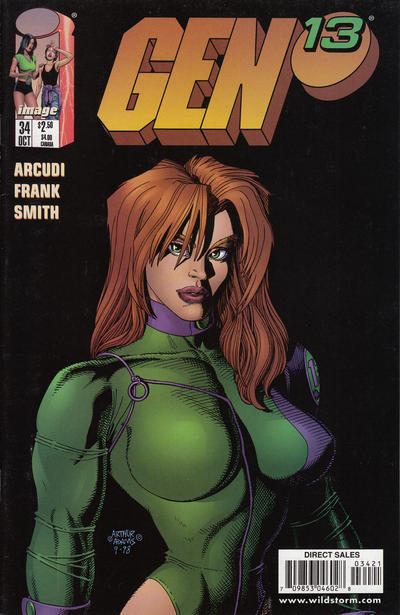 Cover for Gen 13 (Image, 1995 series) #34 [Adams Cover]