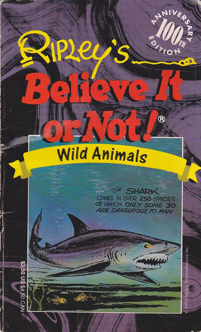 Cover for Ripley's Believe It or Not! Wild Animals (Tor Books, 1992 series) 