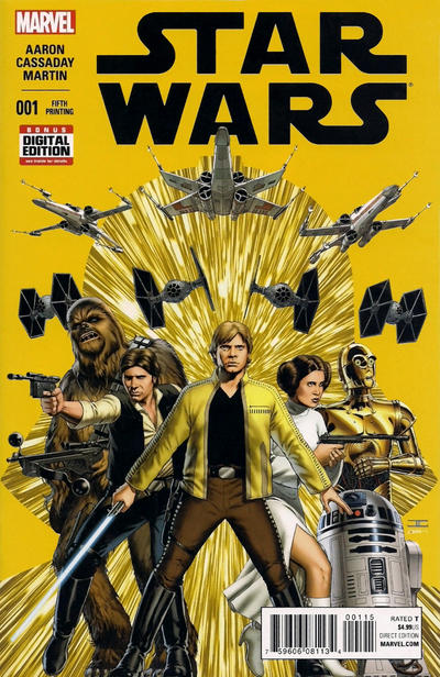 Cover for Star Wars (Marvel, 2015 series) #1 [Fifth Printing Variant]