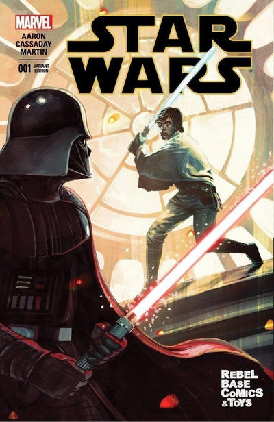 Cover for Star Wars (Marvel, 2015 series) #1 [Rebel Base Comics & Toys Exclusive Stephanie Hans Variant]