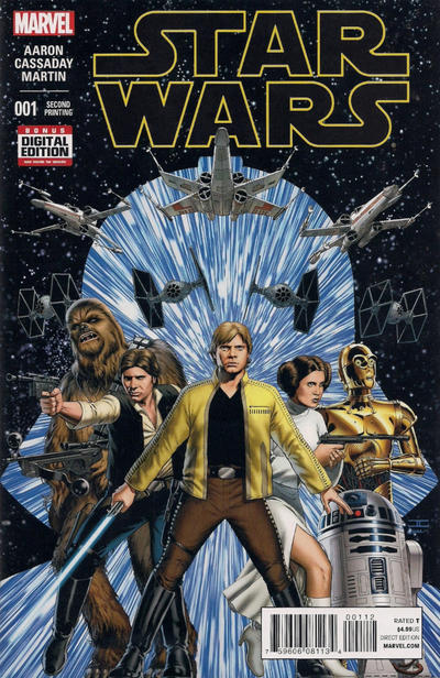 Cover for Star Wars (Marvel, 2015 series) #1 [Second Print Variant - John Cassaday]