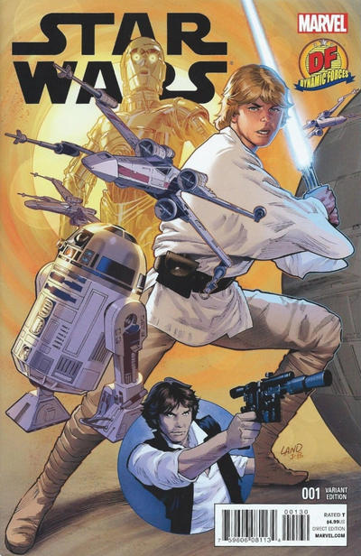 Cover for Star Wars (Marvel, 2015 series) #1 [Dynamic Forces Exclusive Greg Land Variant]