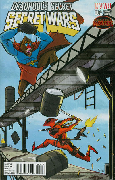Cover for Deadpool's Secret Secret Wars (Marvel, 2015 series) #2 [Incentive Bobby Rubio Donkey Kong Variant]