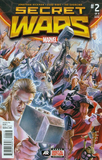 Cover for Secret Wars (Marvel, 2015 series) #2 [Third Printing Variant - Alex Ross]