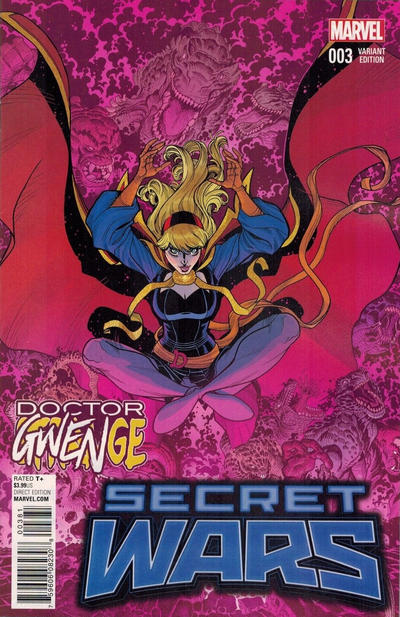 Cover for Secret Wars (Marvel, 2015 series) #3 [Nick Bradshaw Doctor Gwenge Variant]