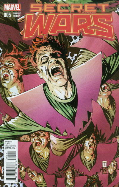 Cover for Secret Wars (Marvel, 2015 series) #5 [Incentive Tomm Coker Variant]