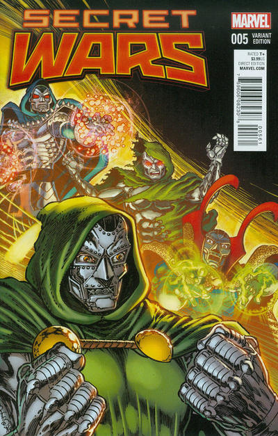 Cover for Secret Wars (Marvel, 2015 series) #5 [Incentive Pat Broderick Variant]