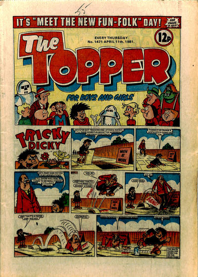 Cover for The Topper (D.C. Thomson, 1953 series) #1471