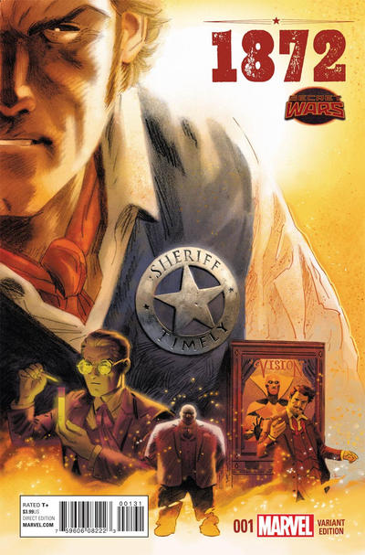 Cover for 1872 (Marvel, 2015 series) #1 [Variant Edition - Evan "Doc" Shaner]