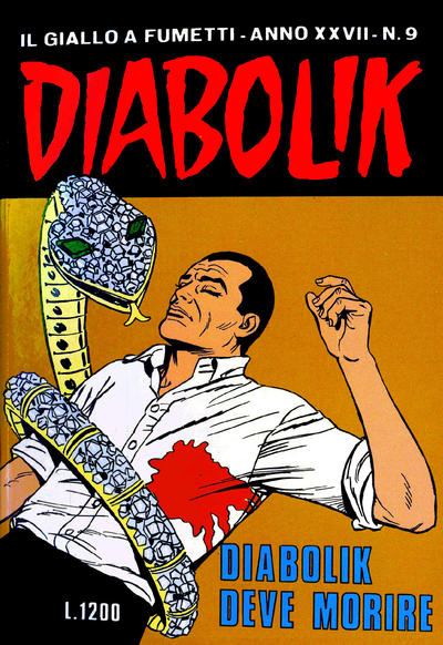 Cover for Diabolik (Astorina, 1962 series) #v27#9