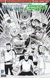 Cover Thumbnail for Star Trek / Green Lantern (2015 series) #1 [Third Printing Variant - Black and White]
