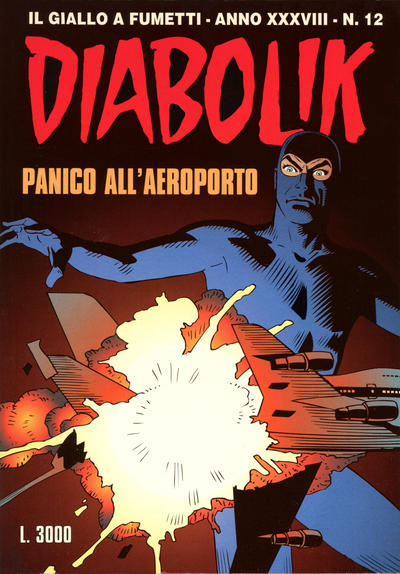 Cover for Diabolik (Astorina, 1962 series) #v38#12 [634] - Panico all'aeroporto